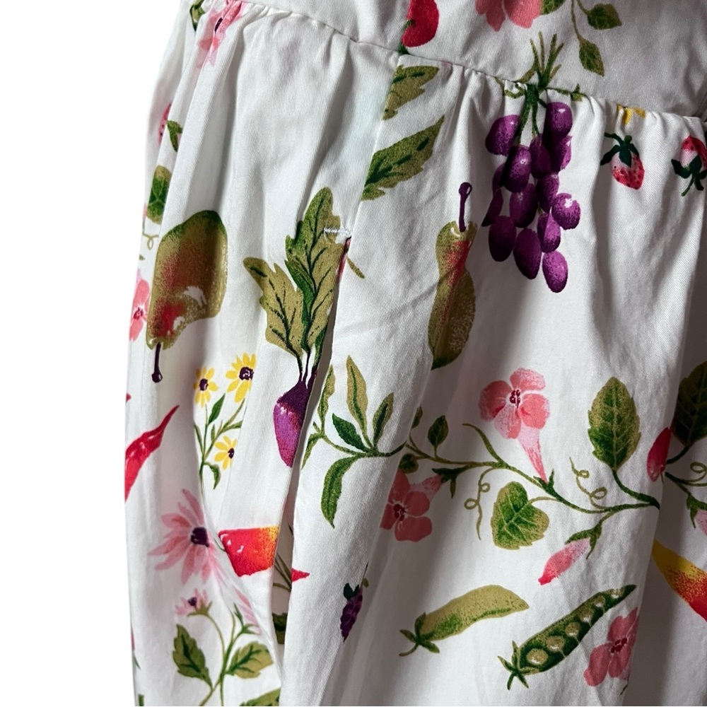 Old Navy Sleeveless Midi Dress Fruit Flower Print Size Medium NWT Cottagecore - Picture 11 of 14